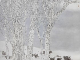 观旧作《踏青》图有感