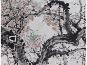 郑路迅写意花鸟《硕果累累》