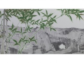 郑路迅小写意花鸟《闲羽幽篁里》系列