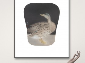 郑路迅工笔 《玄夜回凫》