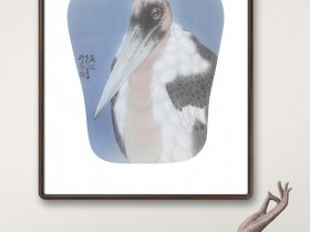 郑路迅工笔《青冥顾影》